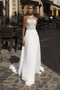 Robe de mariage Sans Manches Été A-ligne De plein air Trou De Serrure - Page 1