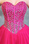 Robe de cocktail Glamour Longueur de genou Naturel taille Col en Cœur - Page 5