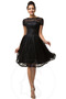 Robe de cocktail Décalcomanie Luxueux Fermeture à glissière Petit collier circulaire - Page 4