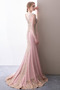 Robe de soirée Elégant Satin Automne Traîne Courte Naturel taille - Page 2