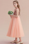 Robe de fille de fleur Longueur Cheville Sans Manches a ligne - Page 3