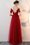 Robe de bal Tulle Médium Naturel taille Fête Rosée épaule Dentelle - Page 2