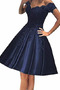 Robe de cocktail Longueur de genou Laçage Naturel taille Manche Courte - Page 10