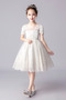 Robe de fille de fleur Naturel taille Dentelle a ligne Col de chemise t - Page 4