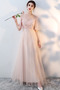 Robe de demoiselle d'honneur Elégant Rosée épaule Lacez vers le haut - Page 4