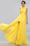 Robe de soirée Sexy A-ligne Mousseline Drapé Sans Manches Dos nu - Page 4