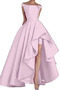 Robe de bal Sans Manches Naturel taille Asymétrique Chic Satin - Page 4