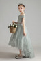 Robe de fille de fleur Tulle Drapé Manche de T-shirt Froid Naturel taille - Page 5