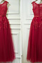 Robe de demoiselle d'honneur Fermeture à glissière Col rond Ceinture en Étoffe - Page 5