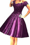 Robe de cocktail Longueur de genou Laçage Naturel taille Manche Courte - Page 7