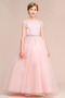 Robe de fille de fleur Mariage Couvert de Dentelle Glissière - Page 1