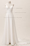 Robe de mariée A-ligne Drapé De plein air Mousseline Tribunal train - Page 4