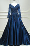 Robe de bal Perle Train de petit Manche Longue Dentelle Naturel taille - Page 4