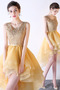 Robe de bal Décalcomanie Manquant Asymétrique Couvert de Dentelle - Page 3