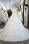 Robe de mariée Formelle Eglise net Froid Col Bateau Traîne Longue - Page 1