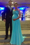 Robe de soirée Sans Manches Empire Elégant Mousseline Fête Perle - Page 1