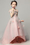 Robe de fille de fleur Satin Fleurs Été Fermeture à glissière - Page 5