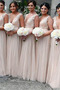 Robe de demoiselle d'honneur Dentelle Fermeture à glissière Naturel taille - Page 1