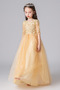 Robe de fille de fleur noble Petit collier circulaire Tulle Longueur au sol - Page 4
