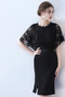Robe de cocktail Mode Naturel taille Manche Lâche Manquant Près du corps - Page 3