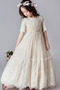 Robe de fille de fleur Longueur Cheville Tulle Fermeture à glissière - Page 3