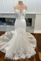 Robe de mariée Sirène Bretelles Spaghetti Fermeture à glissière - Page 3