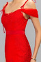 Robe de soirée Sirène Glissière Mancheron Longue Rosée épaule - Page 5