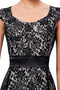 Robe de soirée Dentelle Longueur au sol Manche Courte Fermeture à glissière - Page 5