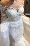 Robe de mariée Tulle Sirène Chapelle Bouton Poire Manche de T-shirt - Page 3