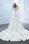 Robe de mariage Hiver A-ligne Manche Aérienne Laçage Satin Manche Longue - Page 2