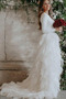 Robe de mariée De plein air Bouton Organza Manche Longue Naturel taille - Page 1