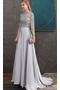 Robe de soirée Col haut Éternel Trou De Serrure a ligne 3/4 Manche - Page 6