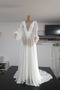 Robe de mariée Manche Longue Mousseline Simple aligne Naturel taille - Page 1