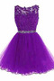 Robe de cocktail Vente Sans Manches Médium mini A-ligne Bleu - Page 8