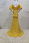 Robe de soirée Elégant Satin Élastique Manche Lâche Longue Été - Page 5
