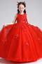 Robe de fille de fleur Nœud à Boucles Été Fermeture à glissière - Page 1