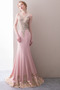 Robe de soirée Elégant Satin Automne Traîne Courte Naturel taille - Page 3