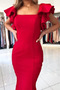 Robe de bal Dos nu Printemps Sirène Spandex Naturel taille Traîne Courte - Page 3