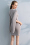 Robe de cocktail Courte vogue Manche de Poète Fermeture à glissière - Page 2