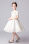 Robe de fille de fleur Naturel taille Dentelle a ligne Col de chemise t - Page 5