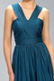 Robe de demoiselle d'honneur A-ligne Corsage plissé Elégant - Page 4
