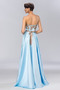 Robe de bal Sans Manches Traîne Courte Satin Élastique Nœud à Boucles - Page 2