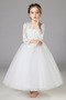Robe de fille de fleur Tulle Décalcomanie Longueur Cheville Naturel taille - Page 2