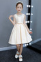 Robe de fille de fleur aligne Naturel taille Longueur de genou - Page 1