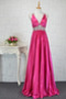 Robe de bal Dos nu Étirer Satin Col en V Empire Luxueux Automne - Page 5