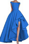 Robe de bal Sans Manches Naturel taille Asymétrique Chic Satin - Page 8
