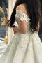 Robe de mariée Tulle Naturel taille Drapé Salle des fêtes Sans Manches - Page 5
