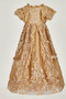 Robe de fille de fleur Cérémonie Petit collier circulaire Manche Courte - Page 3