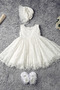 Robe de fille de fleur Dentelle Dentelle Vacances A-ligne Sans Manches - Page 5