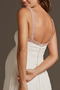 Robe de mariée Larges Bretelles Col en V Foncé Sans Manches Luxueux - Page 4